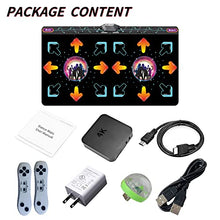 Load image into Gallery viewer, YRPRSODF Double Dance Mat for Kids and Adults, HDMI Electronic Dancing Pad with Games, Music, Fitness Video,3D Somatosensory& Cartoon Mode, and 2.4G Wireless Handle, for TV/ PC, Gift for Boys & Girls