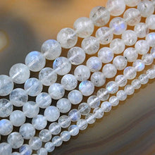 Load image into Gallery viewer, Natural White Moonstone Gemstone Round Loose Beads in 15.5" Strand (6mm)