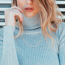 Load image into Gallery viewer, 14K Yellow Gold 2.0mm Cuban/Curb Link Chain Necklace- Made in Italy-16-30 (White, 24)