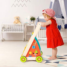 Load image into Gallery viewer, cossy Wooden Baby Learning Walker Toddler Toys for 18 Months (Updated Version)