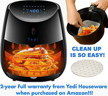 Load image into Gallery viewer, Yedi Total Package Air Fryer XL, 5.8 Quart, Deluxe Accessory Kit, Recipes, Black