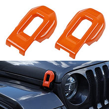 Load image into Gallery viewer, Hoolcar Hood Latch Lock Catch Brackets Cover for 2018-2021 Jeep Wrangler JL JLU & 2020-2021 Gladiator JT, Orange