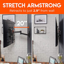 Load image into Gallery viewer, ECHOGEAR Swivel Full Motion TV Wall Mount for TVs Up to 60" - Smooth Extention, Tilt - Wall Template for Easy Install On 1 Stud - After Install Level & Hide Cables with Built-in Cable Management