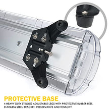 Load image into Gallery viewer, Xprite 48 Inch LED Rooftop Emergency Strobe Warning Lights Bar w/Adjustable Mounting Brackets, for Vehicles, Security, Law Enforcement, Snowplow, Tow Trucks, Crane, Construction Cars - White Amber