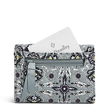 Load image into Gallery viewer, Vera Bradley Riley Compact Wallet with RFID Protection, Plaza Tile-Recycled Cotton