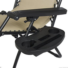 Load image into Gallery viewer, 2 PCS Zero Gravity Chair Lounge Patio Chairs with Canopy Cup Holder