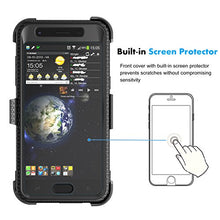 Load image into Gallery viewer, Njjex Galaxy J3 Orbit Case, For Samsung J3 2018/J3 Eclipse 2/J3 Achieve/Express Prime 3/Amp Prime 3/J3 Prime 2/J3 Emerge/J3 V 3rd Gen/J3 Aura/J3 Star Case, Holster Swivel Belt Clip Phone Cover - Black