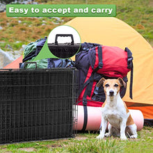 Load image into Gallery viewer, BestPet 48 inch Large Dog Crate Dog Cage Dog Kennel Metal Wire Double-Door Folding Pet Animal Pet Cage with Plastic Tray and Handle