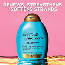 Load image into Gallery viewer, OGX Renewing and Cold-Pressed Argan Oil of Morocco Hydrating Shampoo, to Help Moisturize, Soften & Strengthen Hair, Paraben & Sulfate Free Surfactants, Floral, 52 Oz, Pack of 4