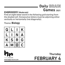 Load image into Gallery viewer, Daily Brain Games 2021 Day-to-Day Calendar