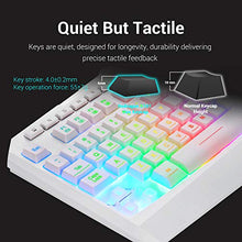 Load image into Gallery viewer, Redragon S101 Wired Gaming Keyboard and Mouse Combo RGB Backlit Gaming Keyboard with Multimedia Keys Wrist Rest and Red Backlit Gaming Mouse 3200 DPI for Windows PC Gamers (White)