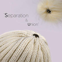 Load image into Gallery viewer, FURTALK Womens Winter Knitted Beanie Hat with Faux Fur Pom Warm Knit Skull Cap Beanie for Women