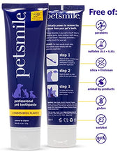 Load image into Gallery viewer, Petsmile Professional Whitening Dog Toothpaste | VOHC Approved Flavored Pet Toothpaste with Plaque Control | Human-Grade Ingredients Clean Teeth & Improves Dental Health (London Broil, 4.2 Oz)