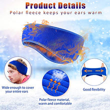Load image into Gallery viewer, 6 Pieces Winter Neck Gaiters Fleece Neck Warmers Thermal Face Scarf Drawstring Neck Scarf and 6 Pieces Ear Warmers Headbands Ear Muffs Head Wrap Fleece Ear Muffs for Men Women Outdoor Activities
