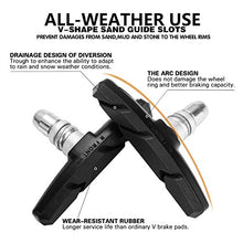 Load image into Gallery viewer, BASEEING Bike Brake Pads Brake Kit Brake Shoes Pads Cable Guide Protector 8 in One 70mm Bicycle V-Brake Pad Set Work with All Shimano Sram MTB V-Brake System 2pairs(4pcs) (Black)