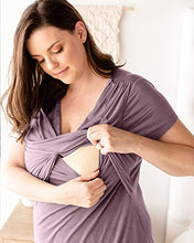 Load image into Gallery viewer, Kindred Bravely Davy Ultra Soft Maternity & Nursing Pajamas Sleepwear Set (Dusty Mauve, Small)