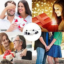 Load image into Gallery viewer, Silovecs Natural Semi-Precious Gemstones Bracelets - 8mm Blue Sandstone + Moonstone - Healing Crystal Stretch Beaded Bracelet - Couple Women's Stone Bracelet