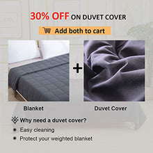 Load image into Gallery viewer, Smart Queen Cooling Weighted Blankets Adult (15 lbs, 48"x 72", Twin Size) Heavy Blanket, Premium Cotton with Natural Glass Beads
