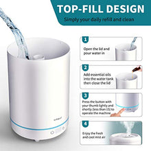 Load image into Gallery viewer, AirExpect Cool Mist Humidifier for Bedroom – Top Filling Air Humidifier with BPA Free, Ultrasonic, Whisper-Quiet, Easy Clean & Max 24h Usage, 3.5L Large Capacity for Dry Cough, Nose, Skin & Eyes