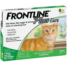 Load image into Gallery viewer, FRONTLINE Plus Flea and Tick Treatment for Cats (8 Doses)