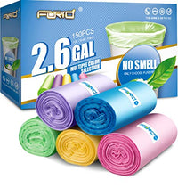 Load image into Gallery viewer, Small Trash Bag, 2.6 Gallon Garbage Bags FORID Bathroom Trash can Liners for Bedroom Home Kitchen 150 Counts 5 Color