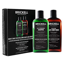 Load image into Gallery viewer, Brickell Men’s Daily Revitalizing Hair Care Routine, Shampoo and Conditioner Set For Men, Mint and Tea Tree Oil Shampoo, Strength and Volume Enhancing Conditioner, Natural and Organic