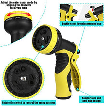 Load image into Gallery viewer, Akarden 50ft Expandable Garden Hose Leakproof Lightweight Retractable Water Hose with 9 Function Nozzle 3750D Expanding Garden Hoses Durable Outdoor Gardening Flexible Hose for Watering