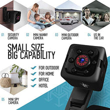 Load image into Gallery viewer, Mini Spy Camera 1080P Hidden Camera - Portable Small HD Nanny Cam with Night Vision and Motion Detection - Indoor Covert Security Camera for Home and Office - Hidden Spy Cam - Built-in Battery