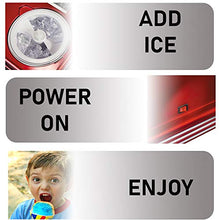 Load image into Gallery viewer, Nostalgia RSM602 Countertop Snow Cone Maker Makes 20 Icy Treats, Includes 2 Reusable Plastic Cups & Ice Scoop, Retro Red