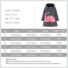 Load image into Gallery viewer, Youlebao Toddler Girl Clothes Long Sleeve Autumn Winter Girls Dresses for Kids 2-7 Years (as1, Age, 6_Years, HGS001, 6T)
