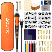 Load image into Gallery viewer, Wood Burning Kit,72 pcs Wood Burning Tool with Adjustable Temperature 200~450°C, Wood Burner Tools Set with Pyrography Pen for Embossing Carving DIY Adults Crafts Beginners