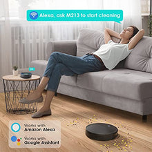 Load image into Gallery viewer, Robot Vacuum Cleaner 11 inch Small Body 500ml Dust Box, Self Vacuum Cleaner Robot Without Roller Brush Suction Very Good for Pet Hair, Hard Floors, Low Pile Carpet, Lefant M213