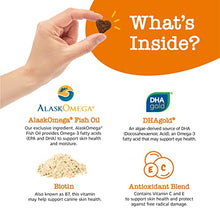 Load image into Gallery viewer, Zesty Paws Omega 3 Alaskan Fish Oil Bites for Dogs - with AlaskOmega for EPA & DHA Fatty Acids - Itch Free Skin - Hip & Joint Support + Heart & Brain Health - Bacon Flavor