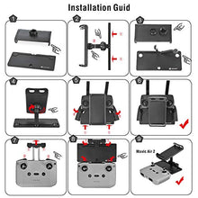 Load image into Gallery viewer, Lekufee Lightweight Aluminum Alloy Foldable Tablet Mount Holder for DJI Mavic 3/Mavic Air 2S/Mavic Air 2/Mavic Mini 2/Mavic Mini/Mavic Mini SE/Mavic 2 Pro/Mavic Pro/Mavic Air Remote Controller