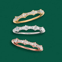 Load image into Gallery viewer, Ross-Simons 0.20 ct. t.w. Baguette Diamond Ring in 14kt Yellow Gold For Women