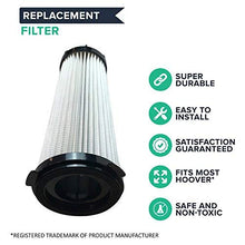 Load image into Gallery viewer, Crucial Vacuum Replacement Vacuum Filter Compatible with Hoover Part # 2KE2110000,2-KE2110000,2- KE2110-000 & Models C2401, C2401010, RY4001 Pair with HEPA Style 7.5” x 3.1” x 3.1” - Bulk (4 Pack)