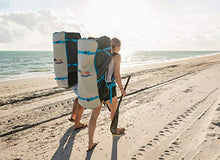 Load image into Gallery viewer, Dunnrite Products Inflatable Stand Up Paddle Board Kit (SUP with Paddle, Backpack Travel Bag, Pump, Fins, & Coiled Leash) (Floral)