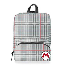 Load image into Gallery viewer, Controller Gear Super Mario - Mario Plaid - Small Backpack for Women, Girl's Cute Mini Bookbag Purse, Travel Bag for Nintendo Switch Console & Accessories - Nintendo Switch