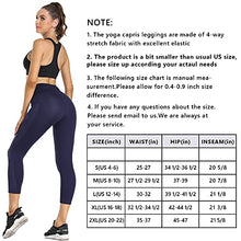 Load image into Gallery viewer, OUYISHANG Shine Leather Workout Capri Leggings for Women with Pockets High Waisted Shiny Pattern Yoga Tight Pants Tummy Control Athletic Running Legging Pink L