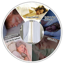 Load image into Gallery viewer, White Sliding Door Curtains 100% Blackout Extra Wide Curtain Panels Sliding Glass Door Curtains Thermal Insulated Patio Door Curtains(W100 x L84 1 Panel, White)