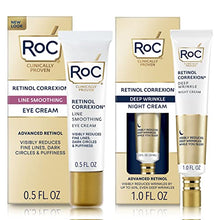 Load image into Gallery viewer, RoC Retinol Value Set Duo, Deep Wrinkle Anti-Aging Night Face Cream and Retinol Correxion Daily Eye Cream, Skin Care Treatment (Packaging May Vary)