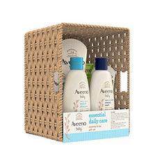 Load image into Gallery viewer, Aveeno Baby Essential Daily Care Baby & Mommy Gift Set Featuring a Variety of Skin Care and Bath Products to Nourish Baby and Pamper Mom, Baby Gift for New and Expecting Moms, 7 Items