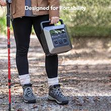 Load image into Gallery viewer, VATID Portable Power Station, 1000W Peak(Rated 600W),3.3hrs 80% Recharge, 712.25Wh Solar Generator,110V AC Pure Sine Wave,12V 10A Regulated DC,65W USB PD,Ultra-light Rechargeable Power Station (Black)