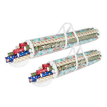 Load image into Gallery viewer, Elf Stor 798976 Christmas Birthday Holiday Storage Set of 2 | Holds 40" & 31" Wrapping Paper Rolls, One Bag for Each, 1 Pack Clear