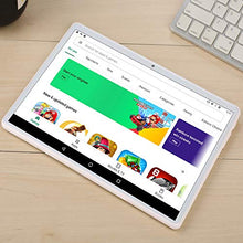 Load image into Gallery viewer, Tablet 10.1 inch Android Tablet with 2GB+32GB, 3G Phone Tablets & Dual Sim Card & 2MP+ 5MP Dual Camera, Quad Core Processor, 1280x800 IPS HD Display,GPS, FM (Silver)