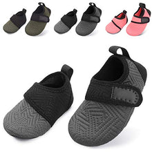 Load image into Gallery viewer, L-RUN Baby Soft Sole Shoes First Walker Barefoot Skin Grey 12-18 Months=EU19-20