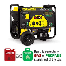 Load image into Gallery viewer, Champion Power Equipment 76533 4750/3800-Watt Dual Fuel RV Ready Portable Generator with Electric Start