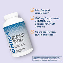 Load image into Gallery viewer, Amazon Brand - Solimo Glucosamine Chondroitin Complex with MSM, 240 Tablets, Glusosamine 1500mg, Chondroitin/MSM Complex 1103mg, Four Month Supply