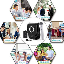 Load image into Gallery viewer, Winbridge S92 25 Watts Mini Portable Rechargeable Voice Amplifier Pa System Speaker with Two Microphones UHF Compact Handheld and Wireless Headset Mic for Karaoke, Teachers, Tour Guides, Trainers