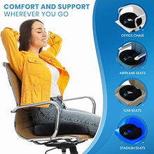 Load image into Gallery viewer, Everlasting Comfort Donut Pillow - 2 in 1 Seat Cushion - Supports Hemorrhoid and Tailbone Pain